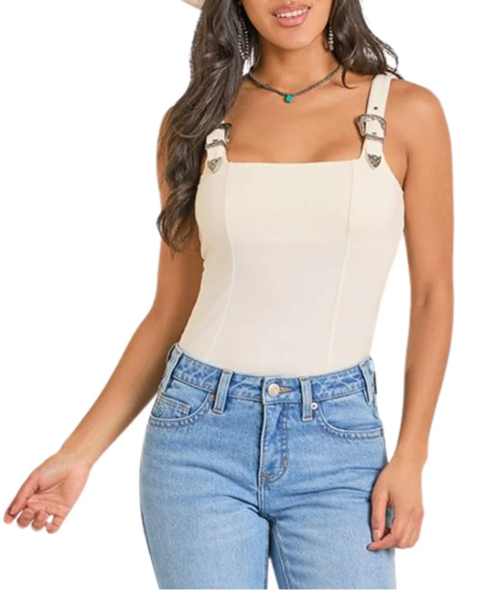 Rock & Roll Cowgirl Women's Buckle Tank Top - Image 2