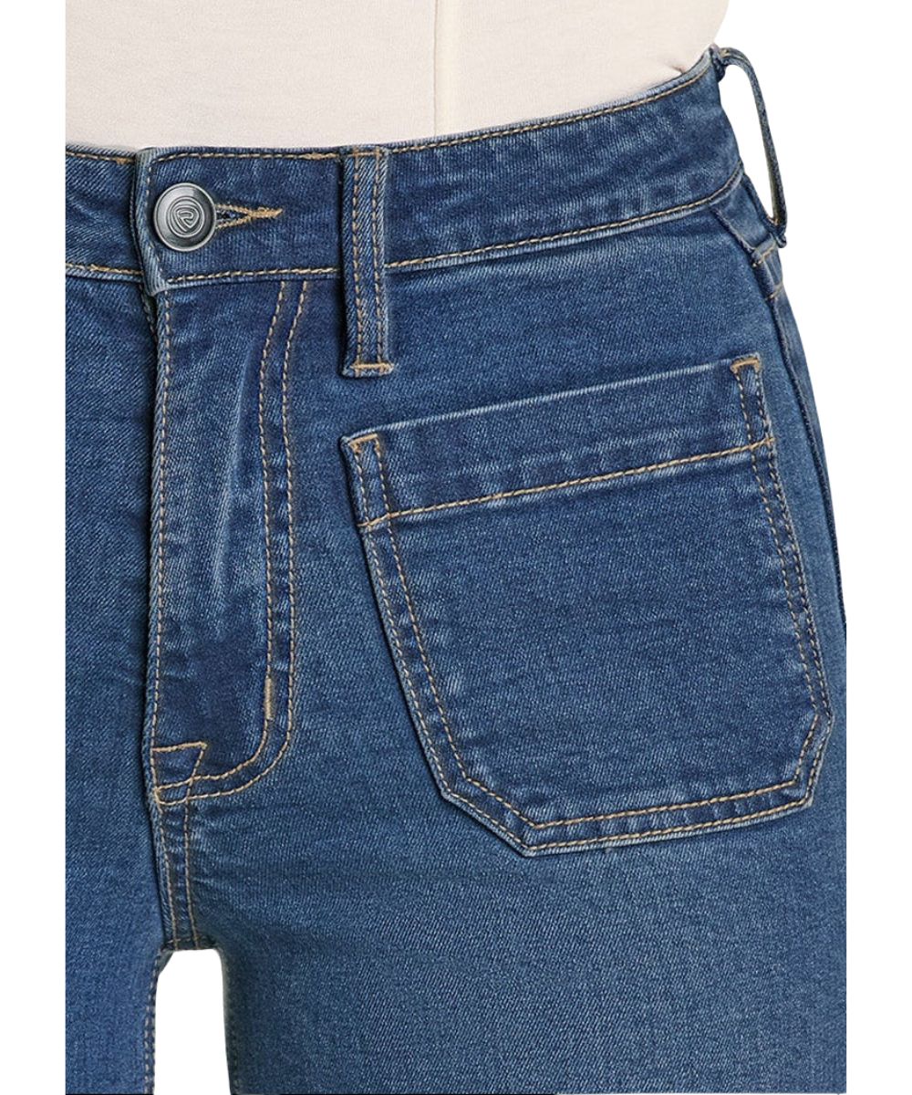 Rock & Roll Denim Women's Wide Leg Jean - Image 4