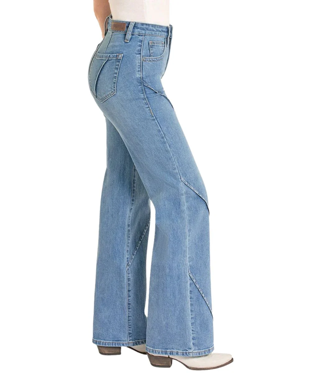 Rock & Roll Denim Women's Wide Leg Jean - Image 3