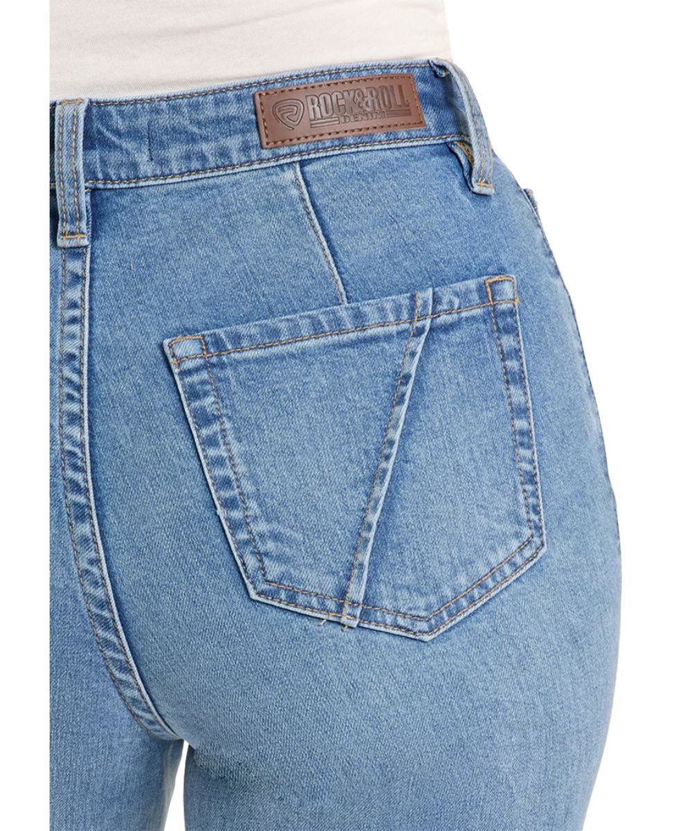 Rock & Roll Denim Women's Wide Leg Jean - Image 4