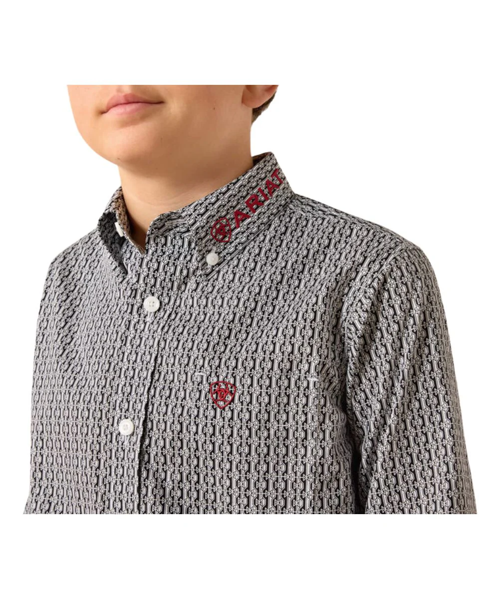 Ariat Boys' Team Ward Button Down Shirt - Image 3