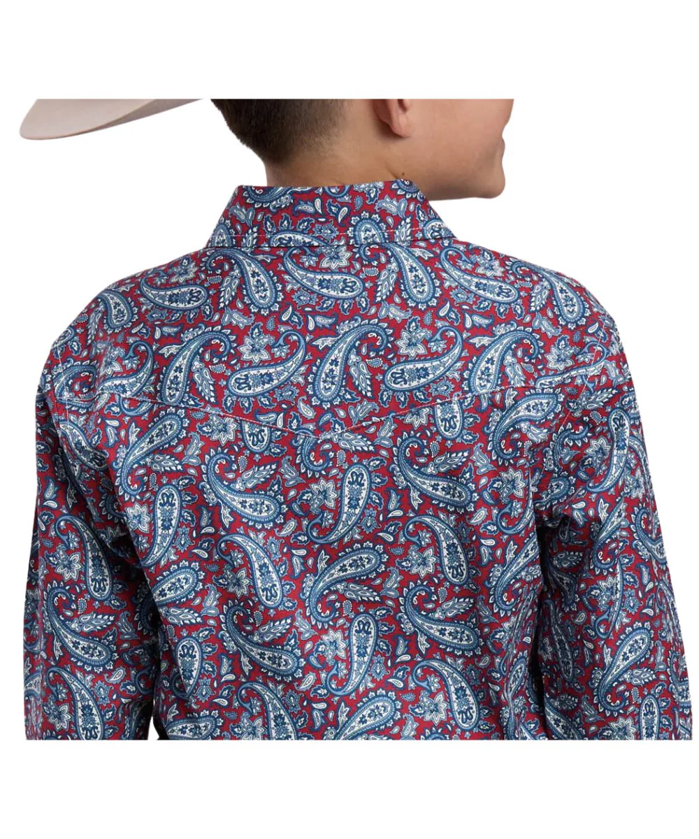 Roper Boys' American West Snap Shirt - Image 2