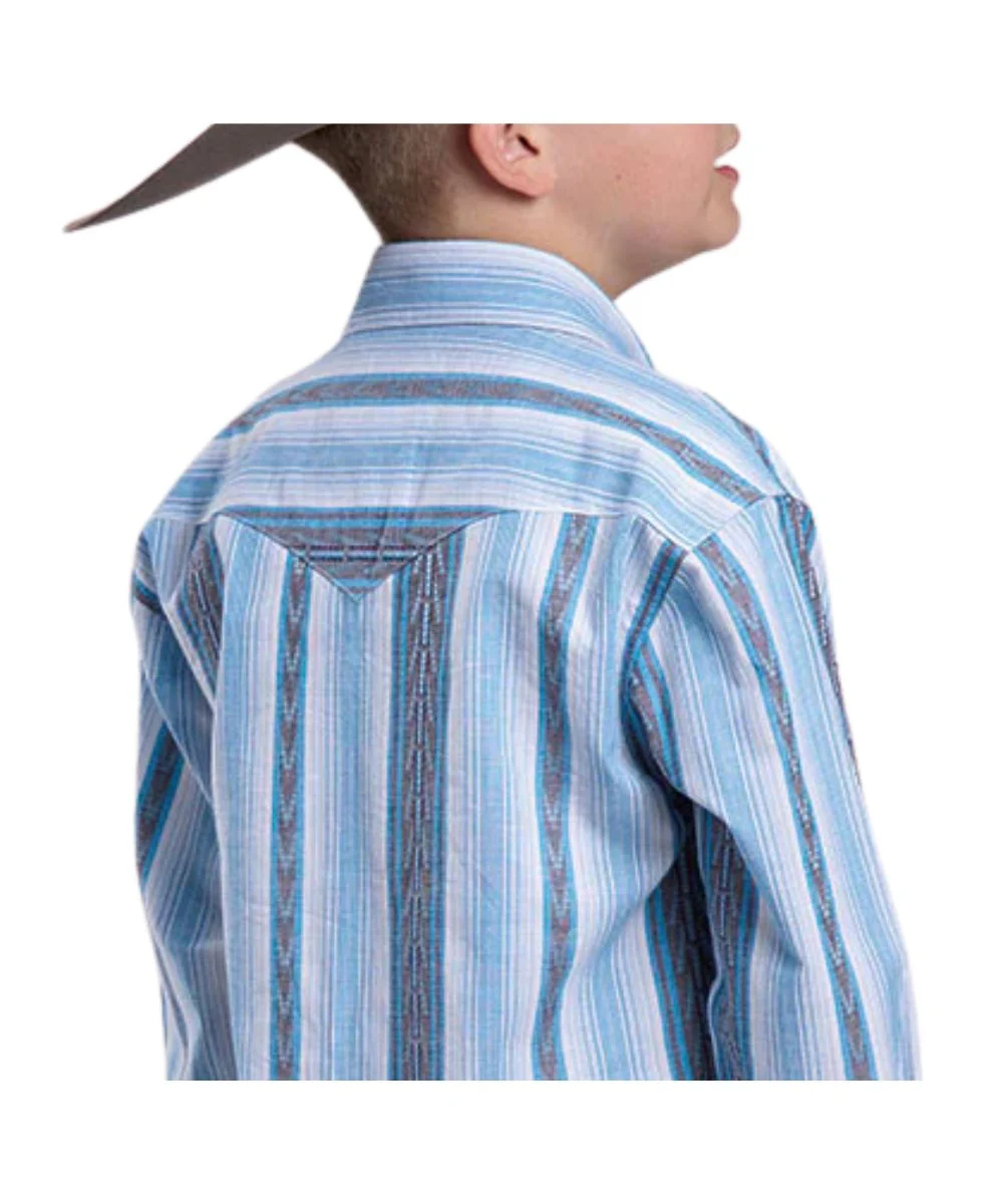 Roper Boys' Striped Snap Shirt - Image 2