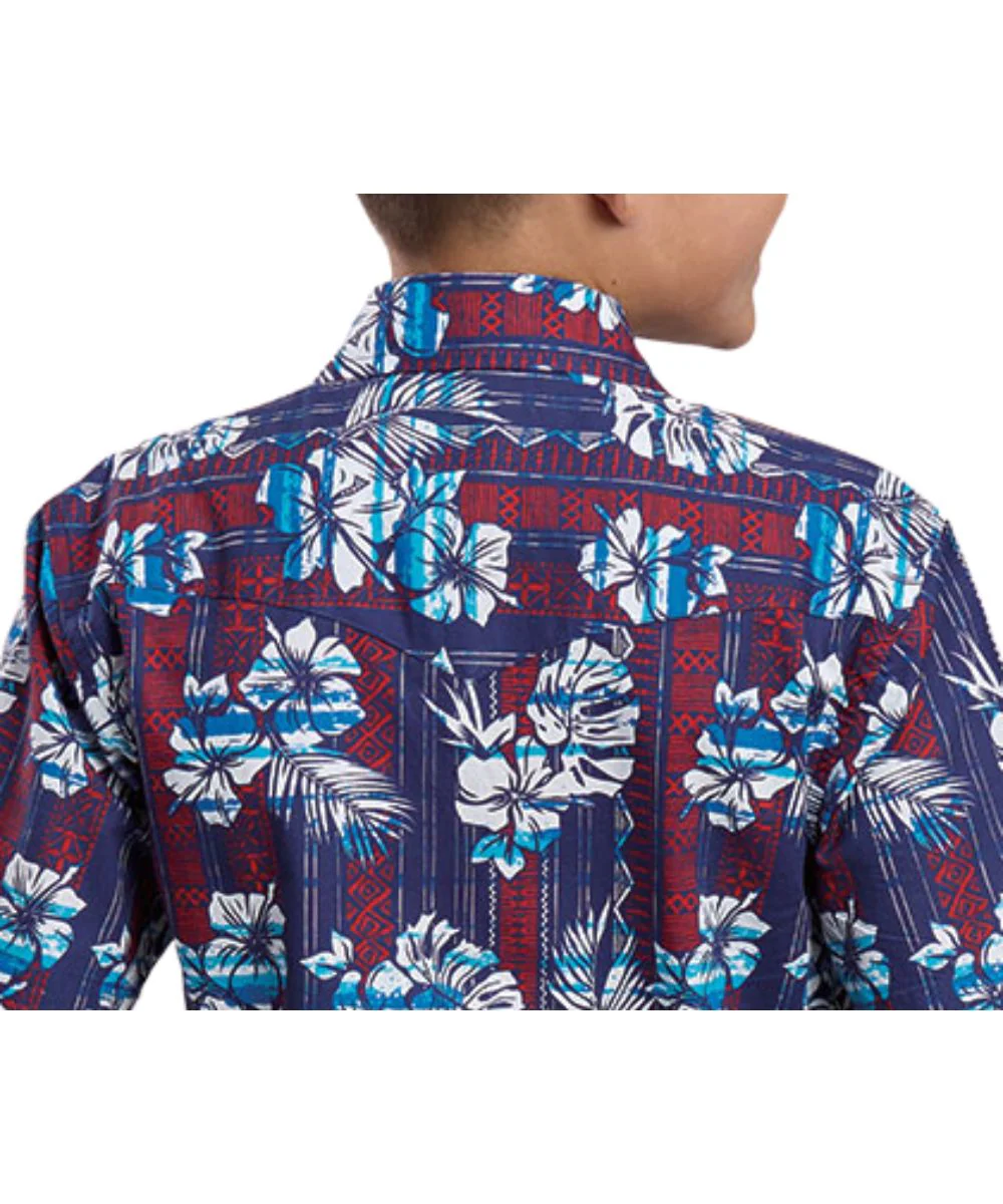Roper Boys' Tropical Snap Shirt - Image 2
