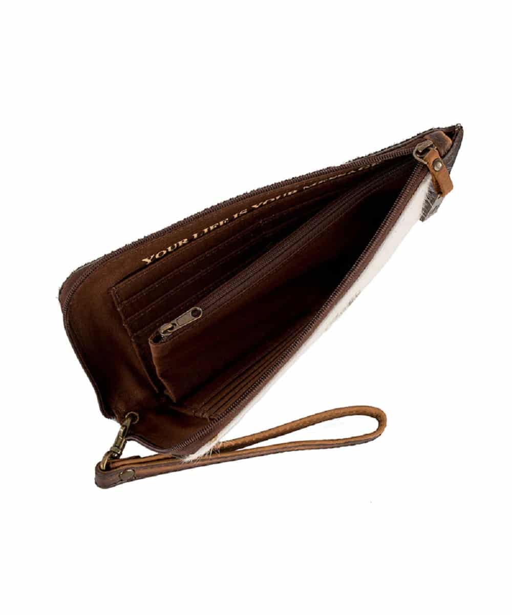 STS Women's Hide Zip Clutch - Image 3