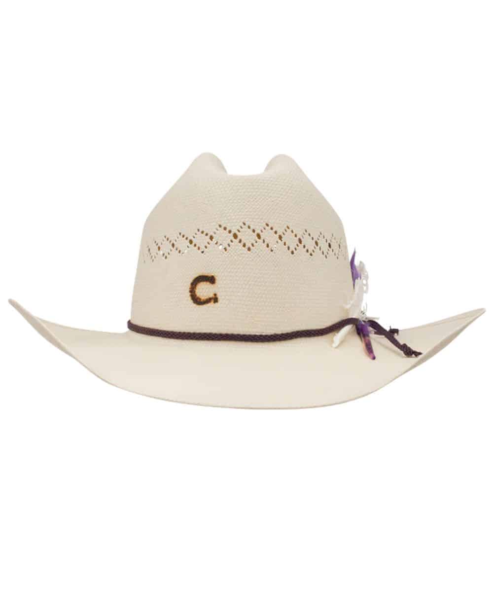 Charlie 1 Horse Women's 10X Purple Haze Straw Hat - Image 2