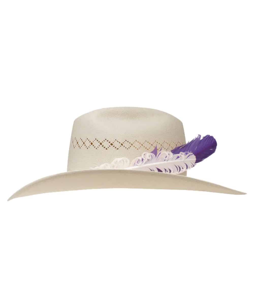 Charlie 1 Horse Women's 10X Purple Haze Straw Hat - Image 3
