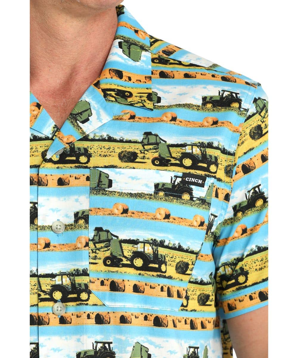 Cinch Men's Hayin' Season Button Down Shirt - Image 2