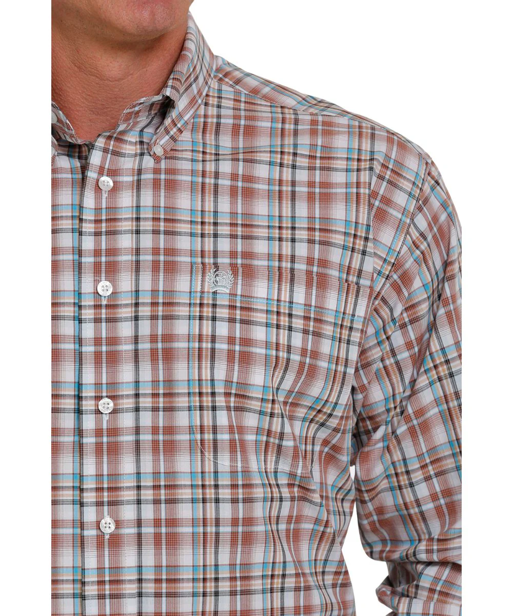 Cinch Men's Plaid Button Down Shirt - Image 2