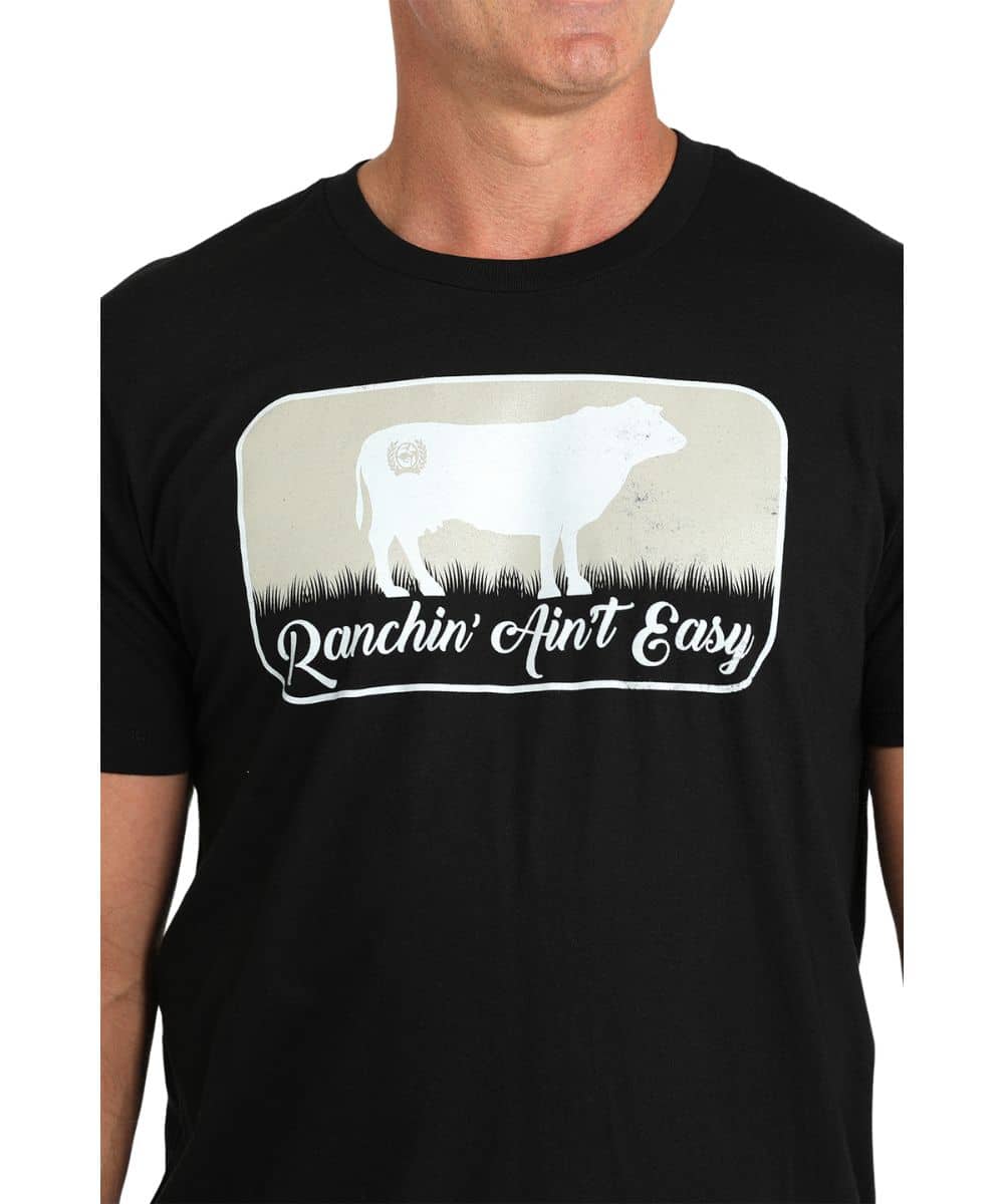 Cinch Men's Ranchin' Ain't Easy Tee - Image 2