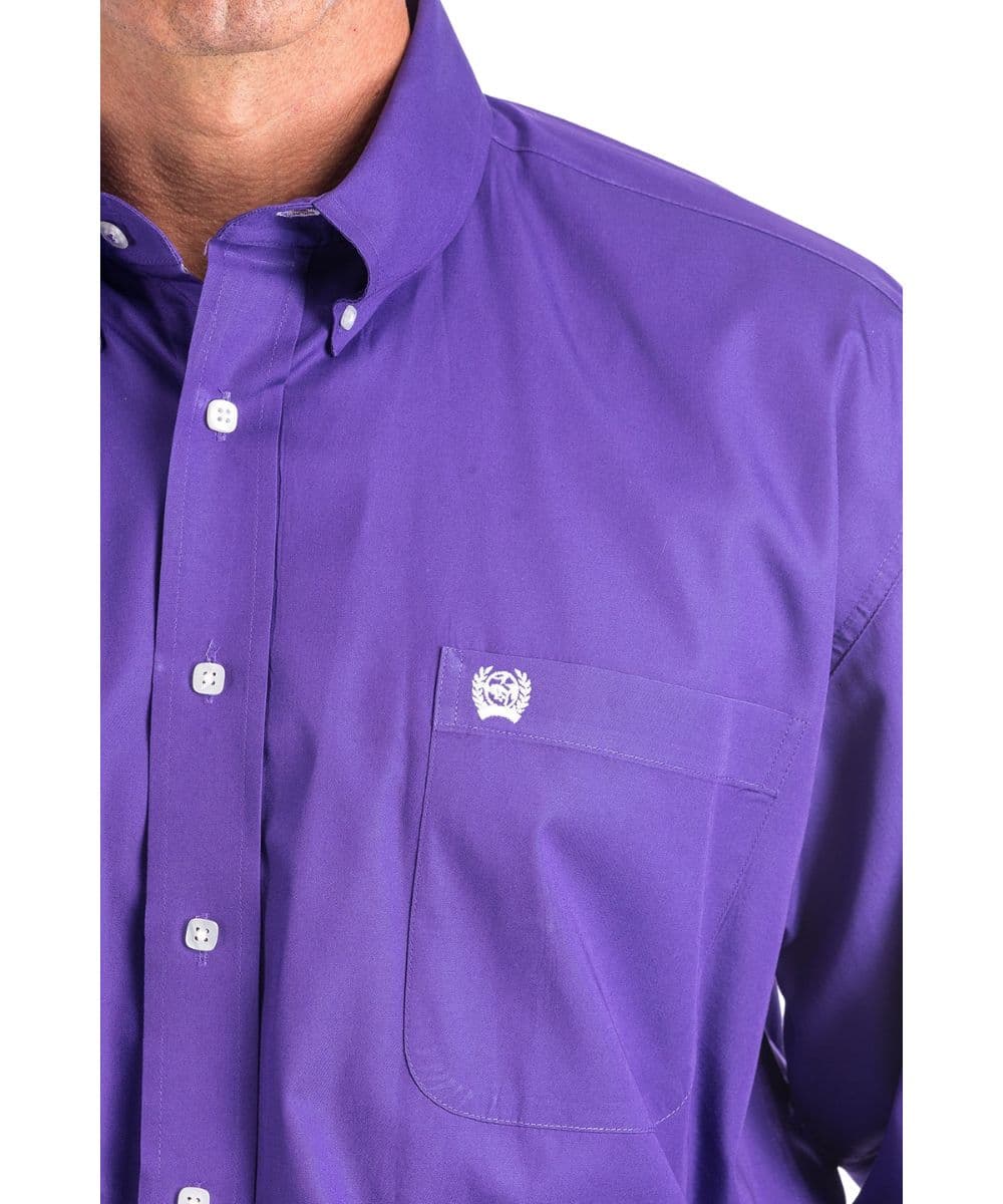 Cinch Men's Solid Button Down Shirt - Image 3