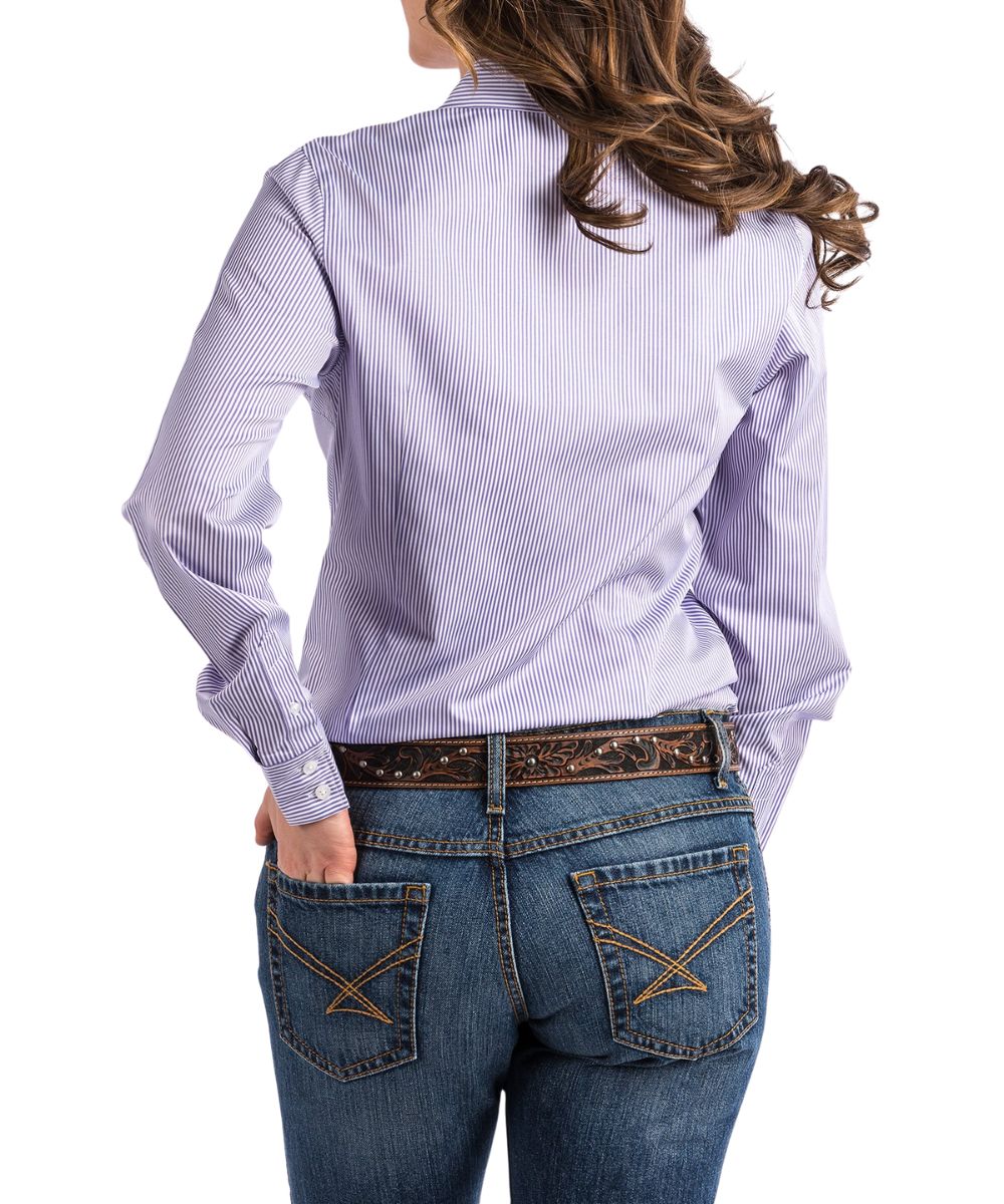 Cinch Women's Striped Tencel Button Down Shirt - Image 2