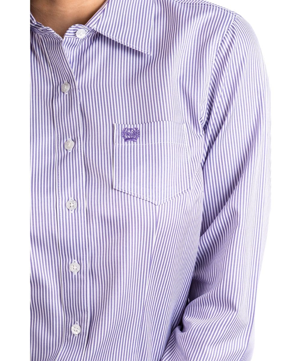 Cinch Women's Striped Tencel Button Down Shirt - Image 3