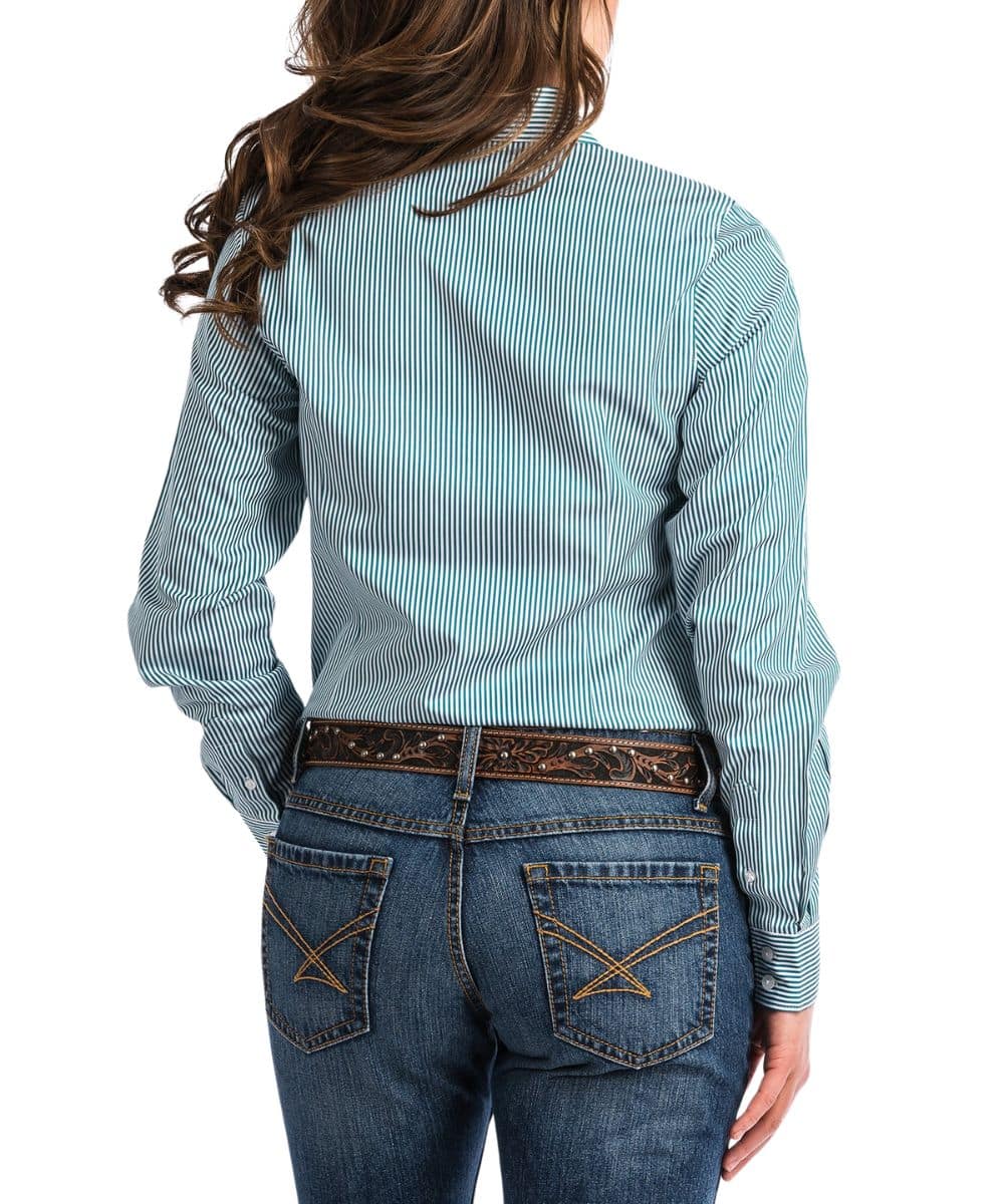 Cinch Women's Striped Tencel Button Down Shirt - Image 2