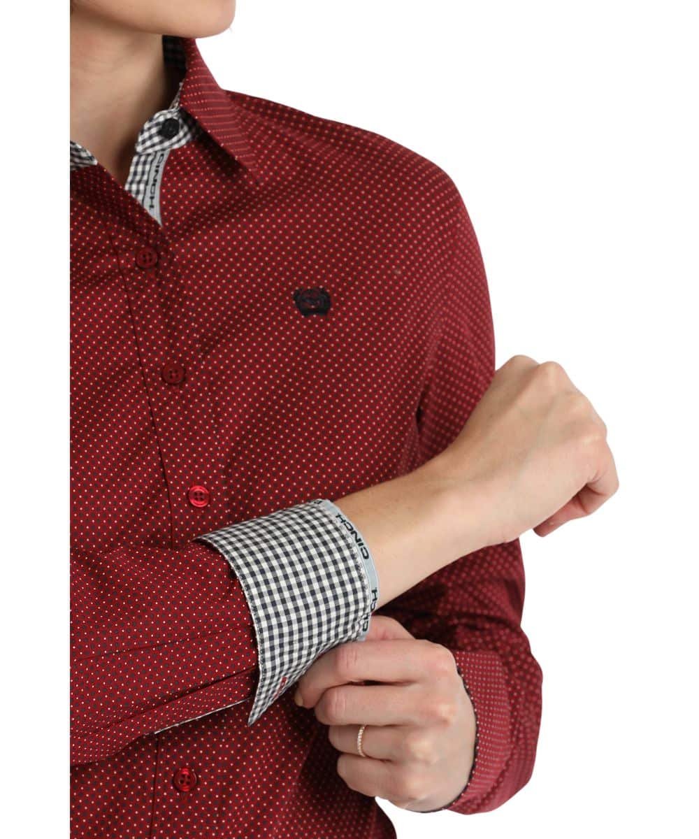 Cinch Women's Polka Dot Button Down Shirt - Image 2