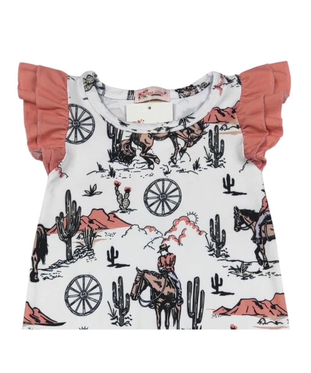 Clover Cottage Infant Girls' Frontier Romper - Image 2