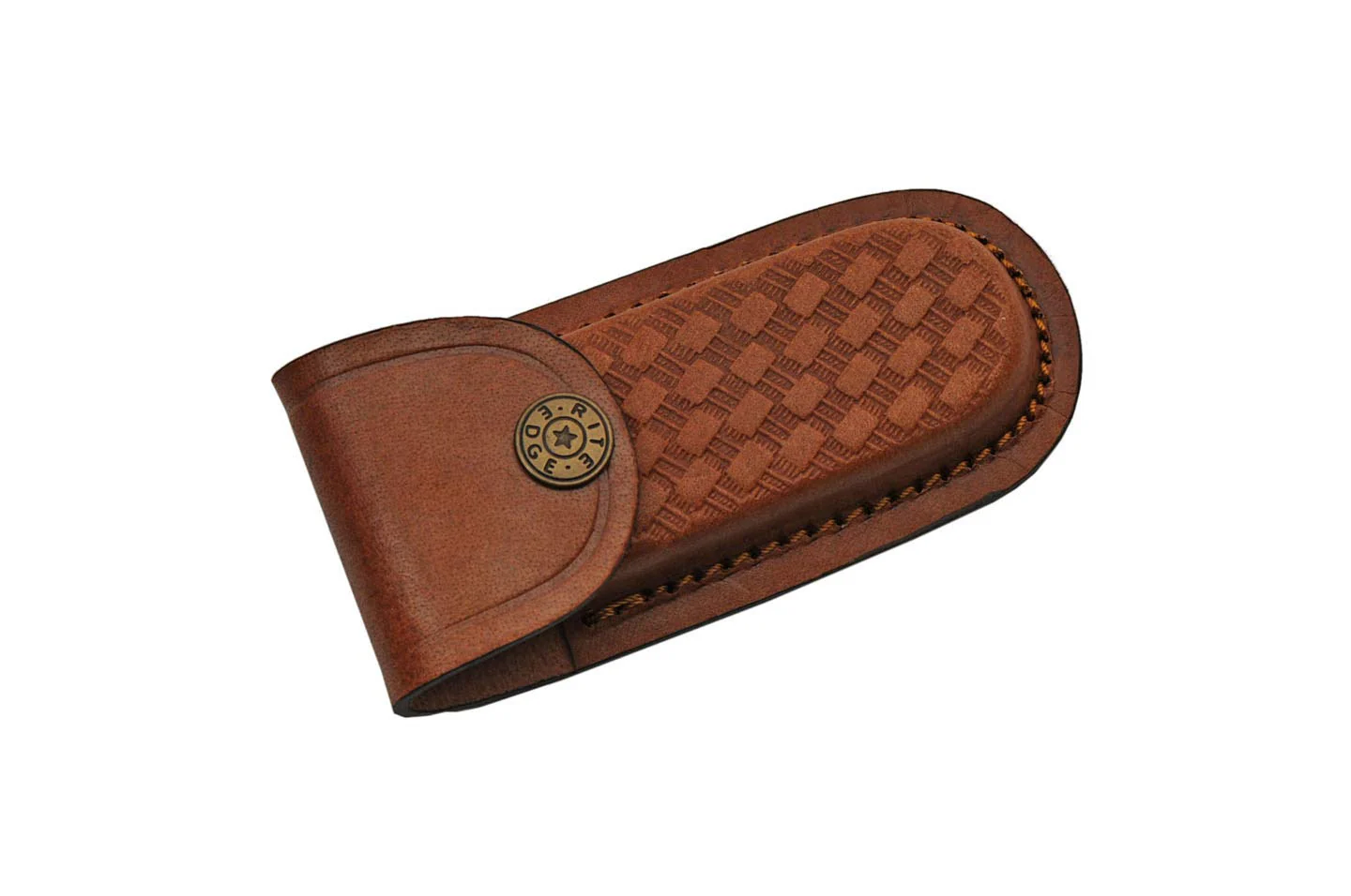 Damascus Hunting Turquoise Horn Handle Folding Knife - Image 5