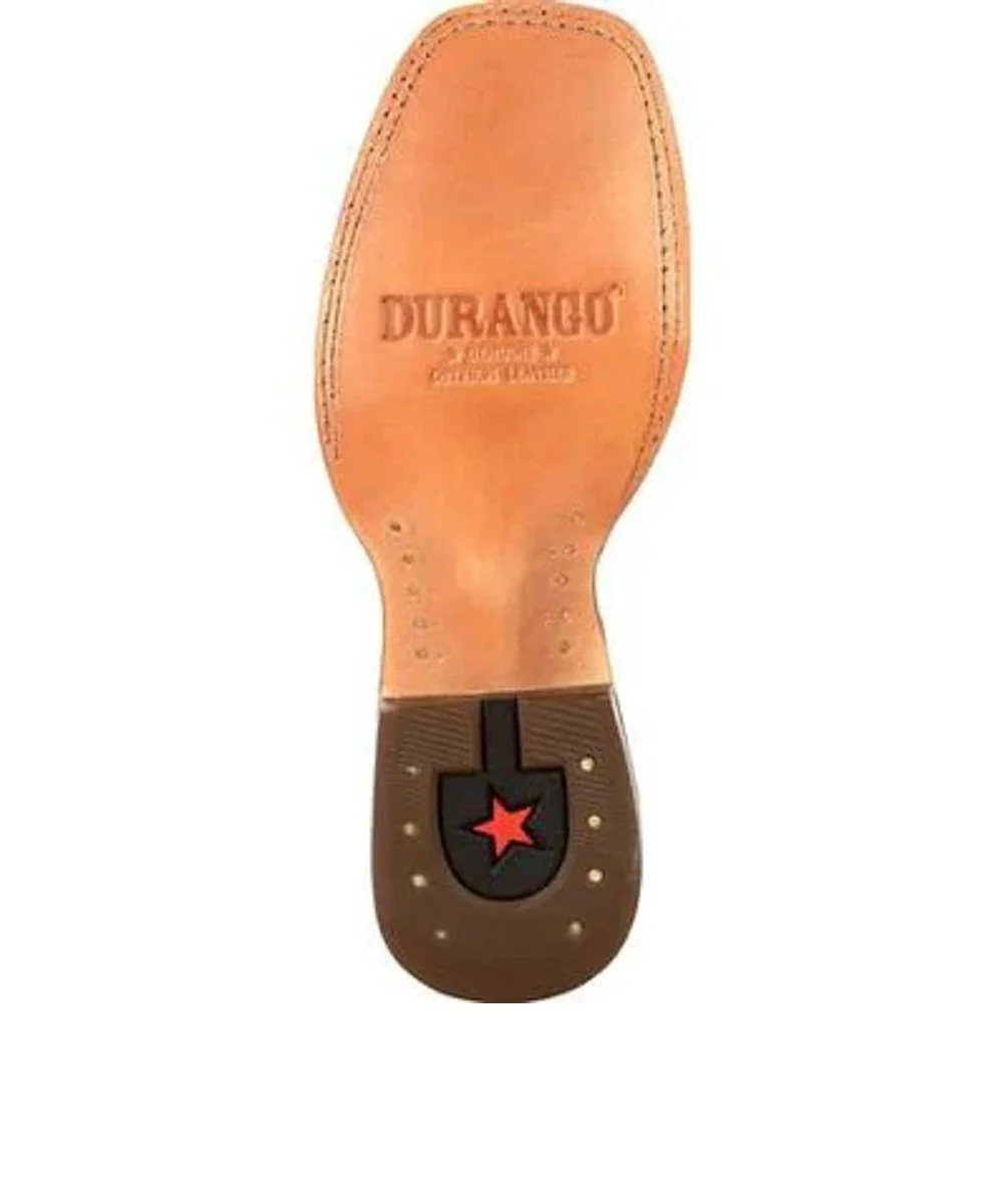 Durango Women's Full Quill Ostrich Antiqued Saddle Western Boot - Image 4
