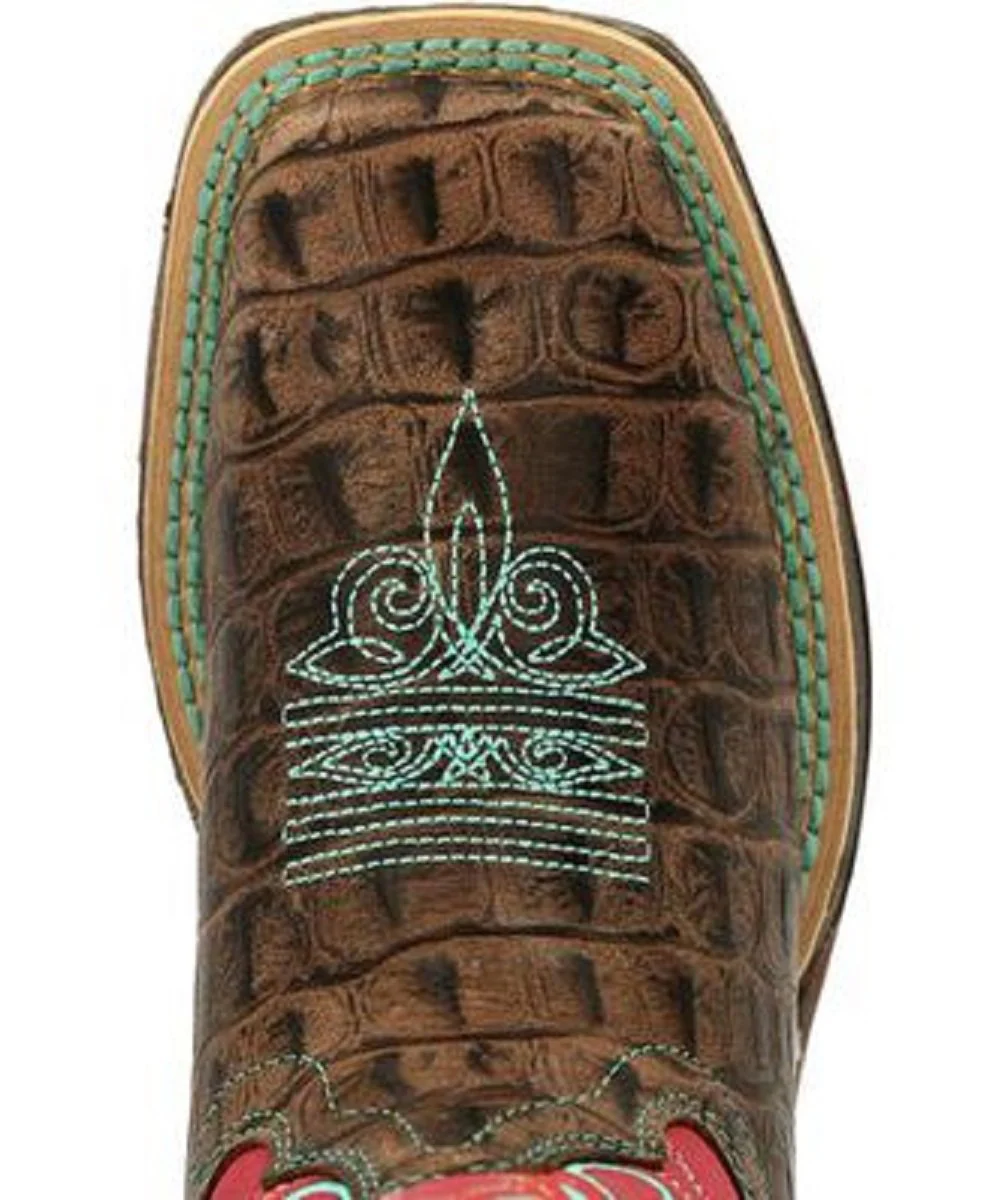 Durango Big Kids' Lil' Rebel Gator Embossed Boot - Image 3
