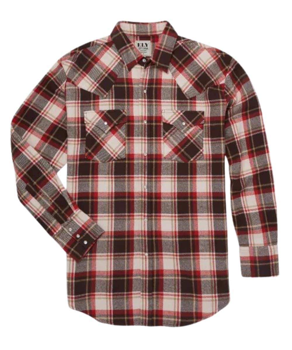 Ely Cattleman Men's Flannel Snap Shirt - Image 2