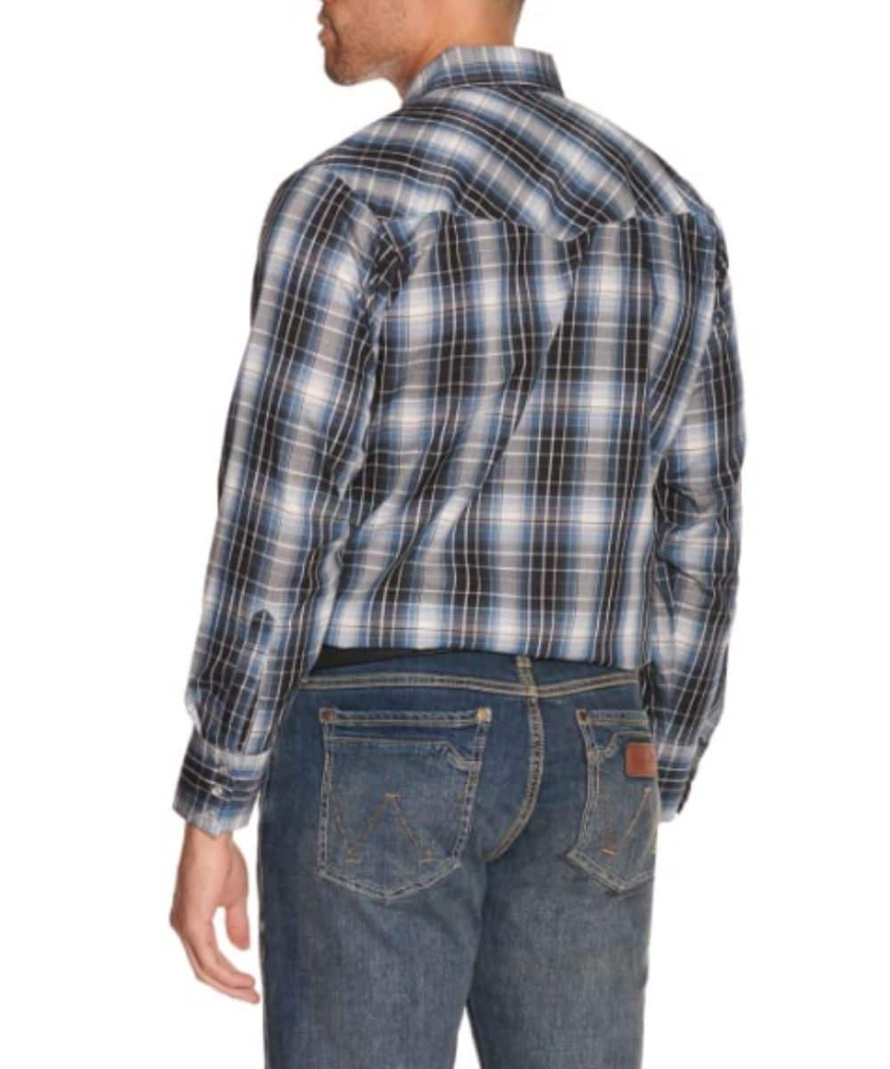 Ely Cattleman Men's Plaid Snap Shirt - Image 2