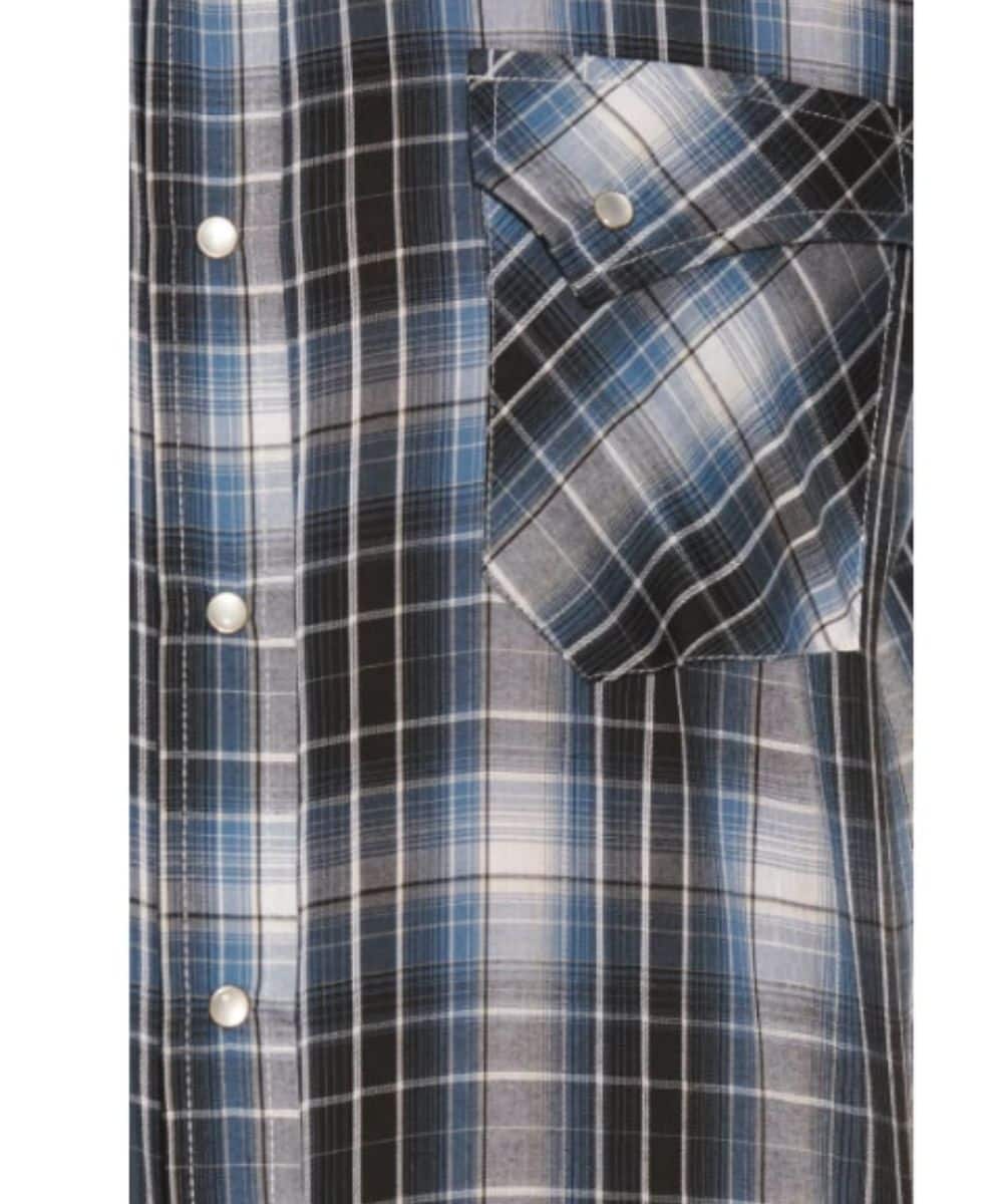 Ely Cattleman Men's Plaid Snap Shirt - Image 3