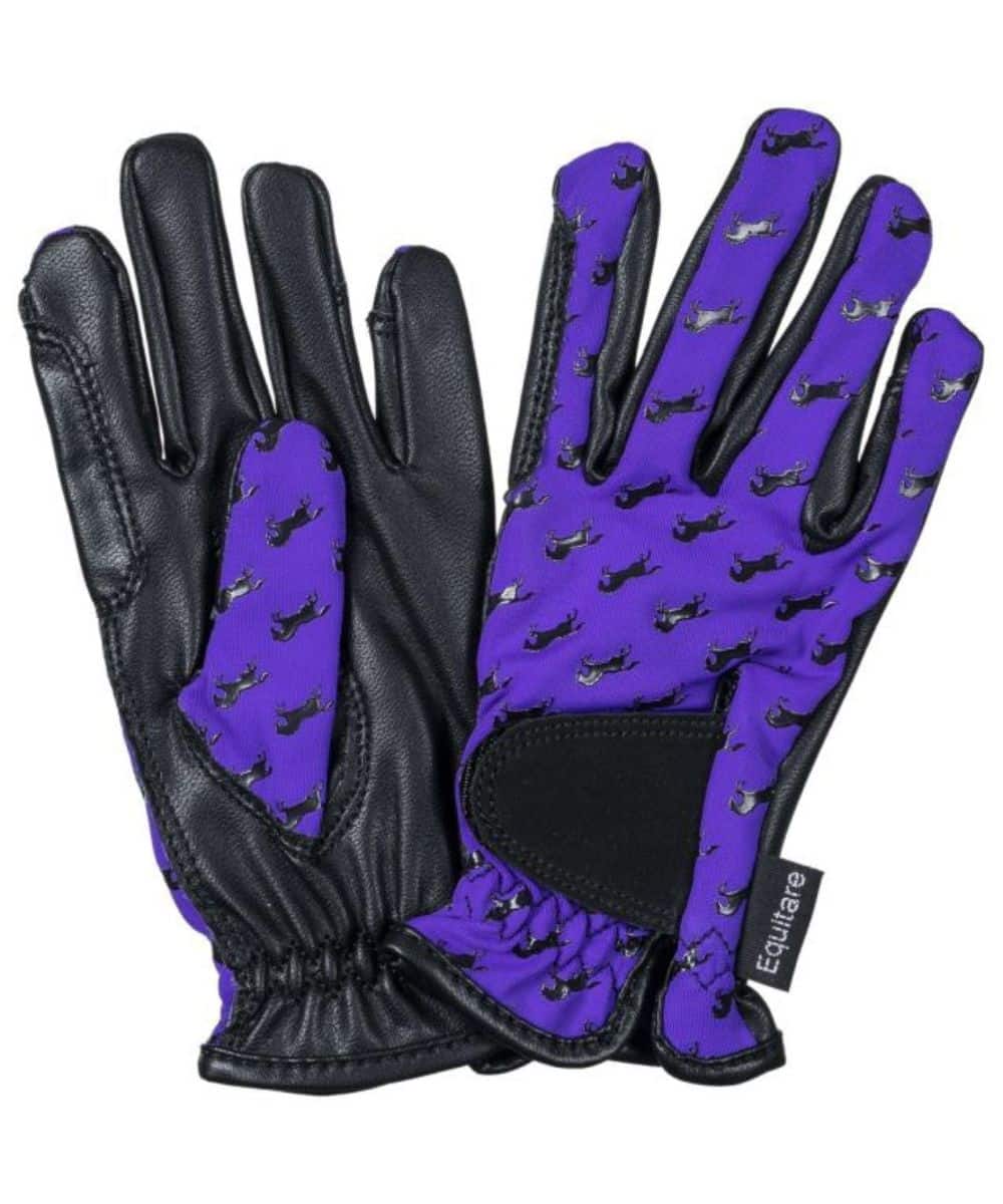 Equitare Youth Lycra Grip Riding Gloves - Image 2