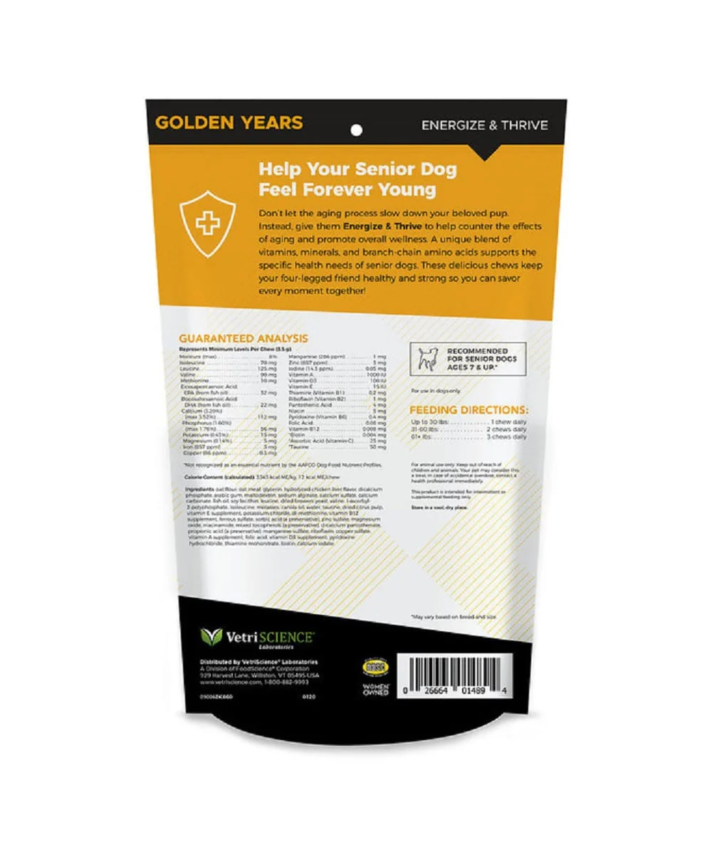 Golden Years Energize & Thrive Chews For Dogs - Image 2