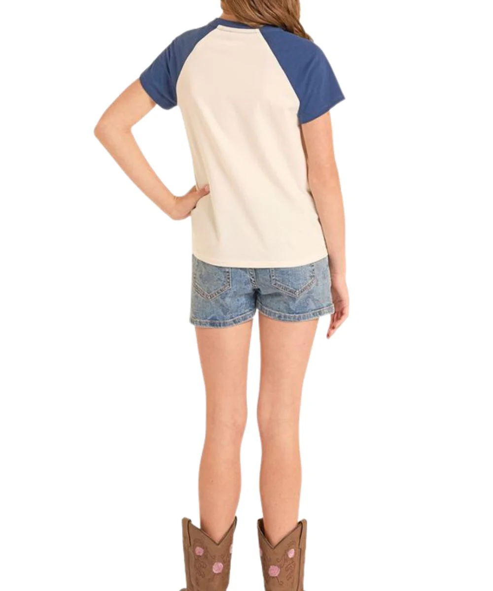 Rock & Roll Cowgirl Girls' Saddle Up Tee - Image 2