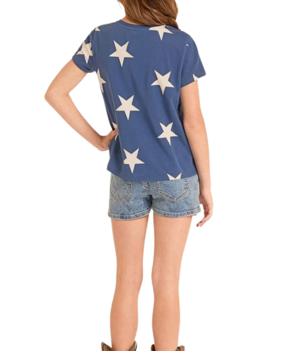Rock & Roll Cowgirl Girls' Star Tee - Image 2