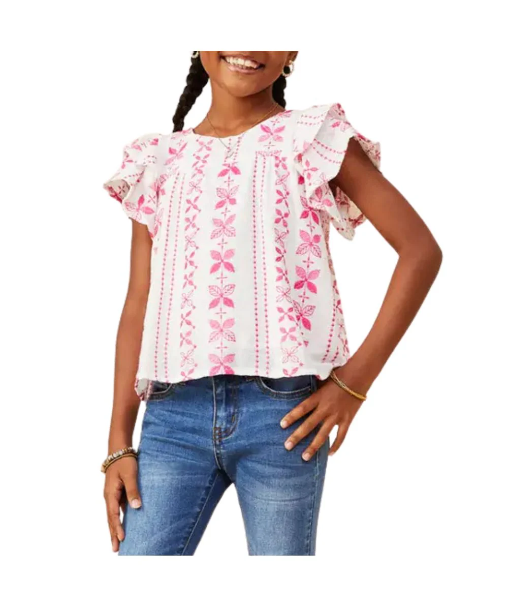 Hayden LA Girls' Botanical Blouse - Image 3