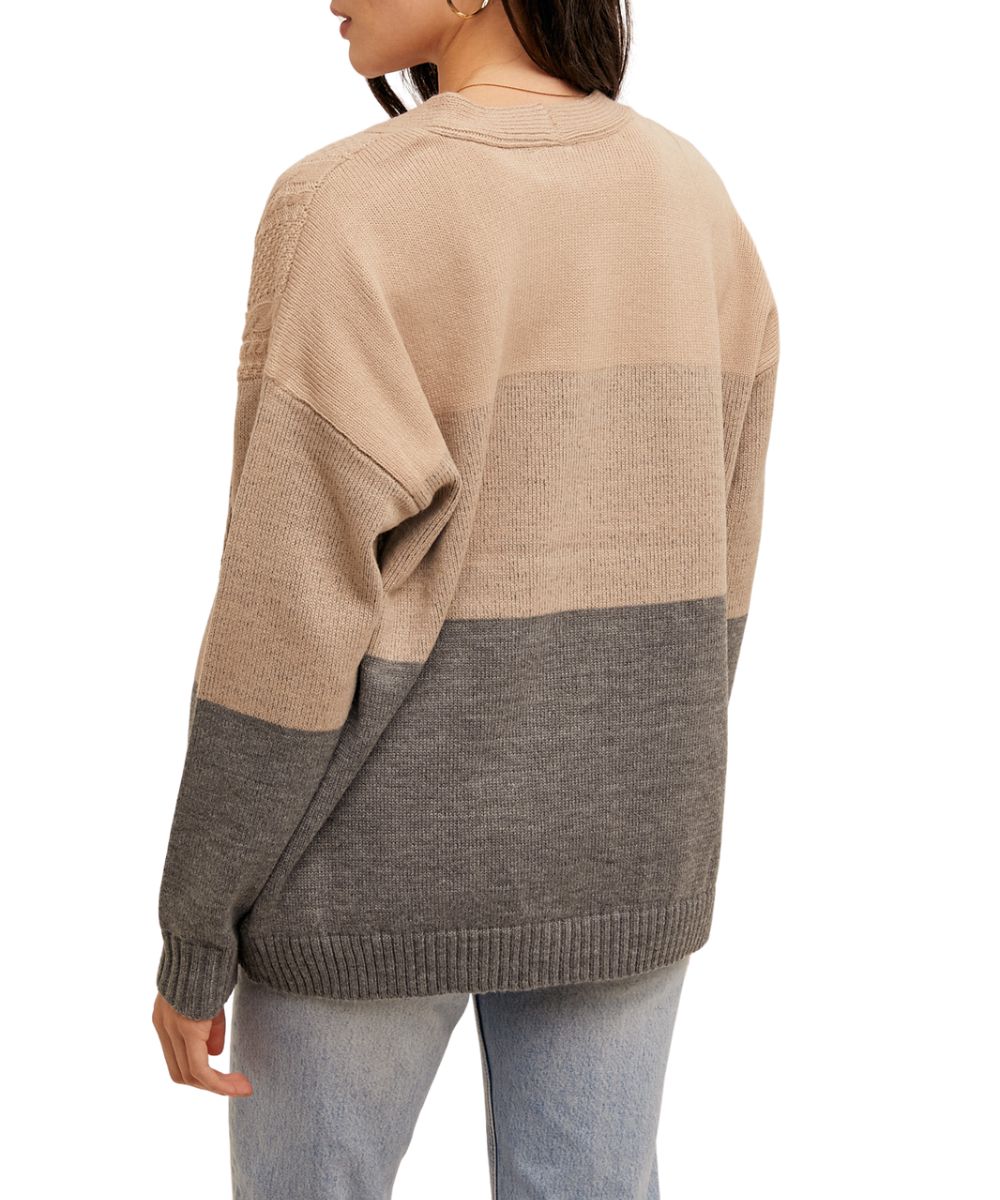Hem & Thread Women's Block Cardigan - Image 2