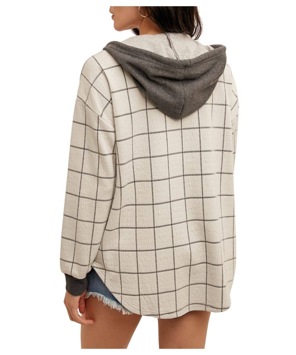 Hem & Thread Women's Check Shacket - Image 2