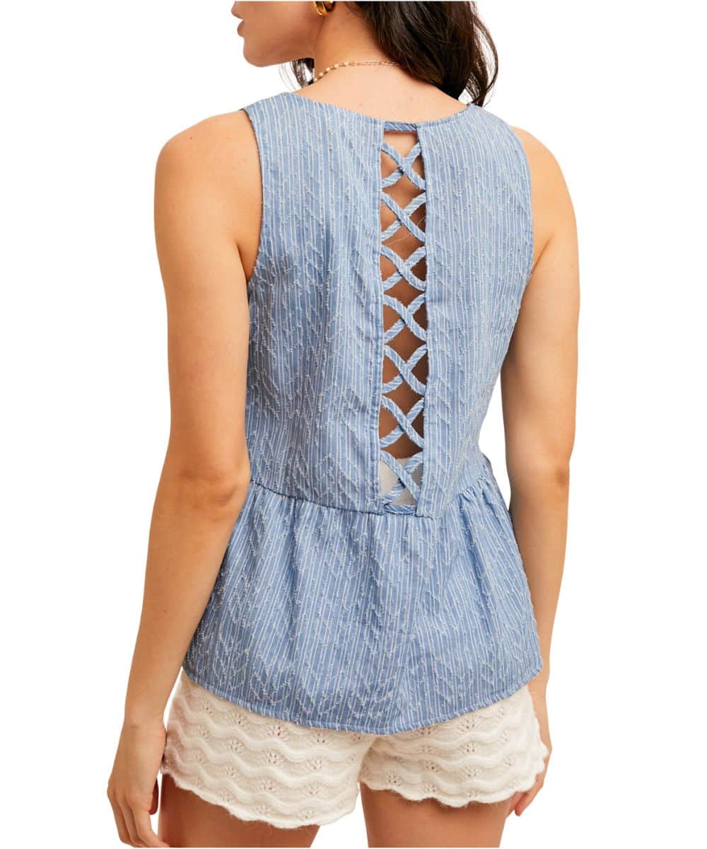 Hem & Thread Women's Peplum Tank Top - Image 2