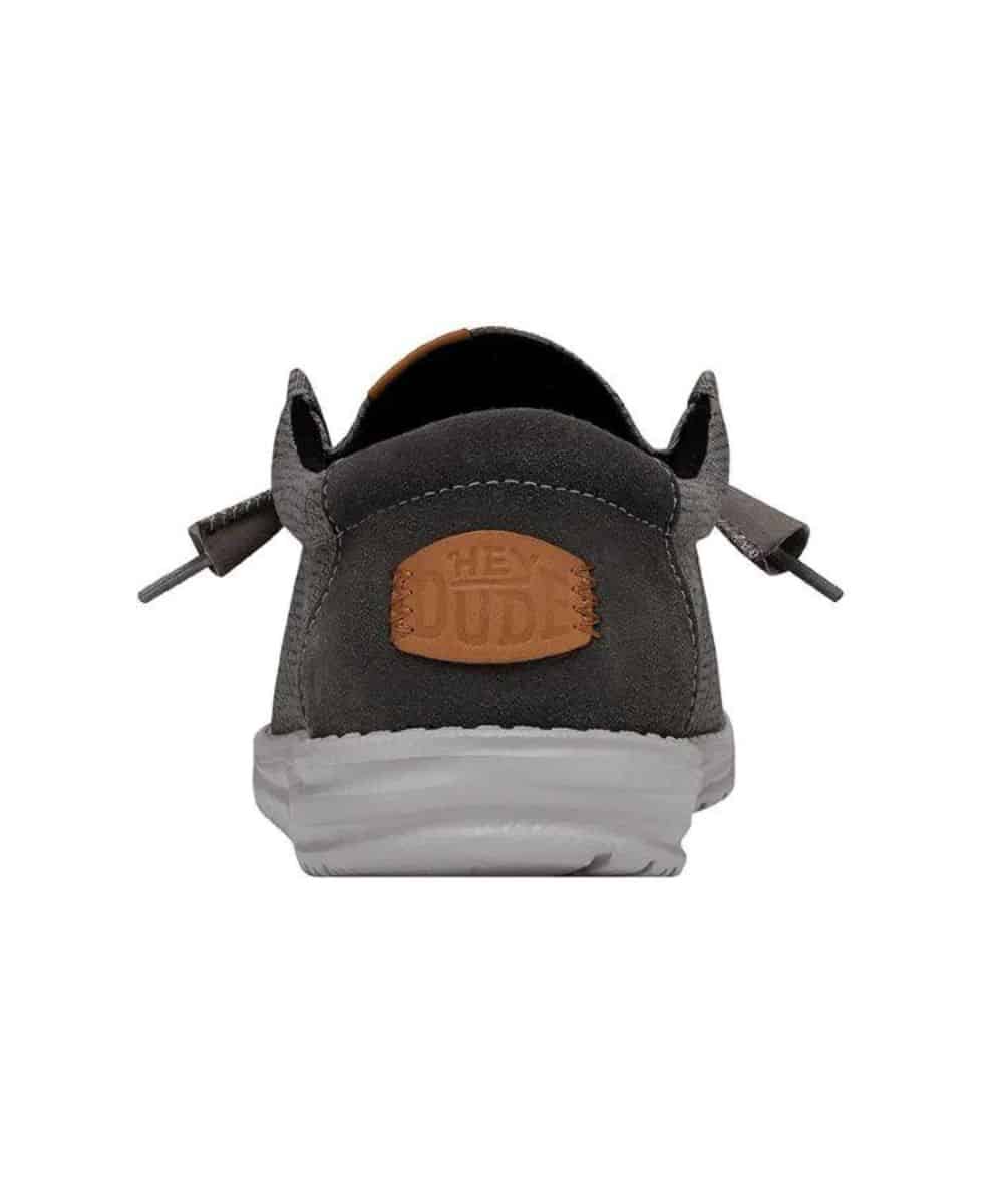 Hey Dude Men's Grey Wally Grid Shoe - Image 4
