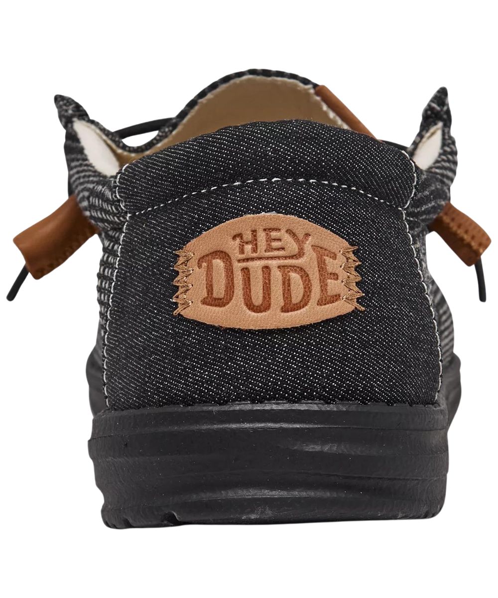 Hey Dude Men's Black Patchwork Wally Workwear Shoe - Image 2