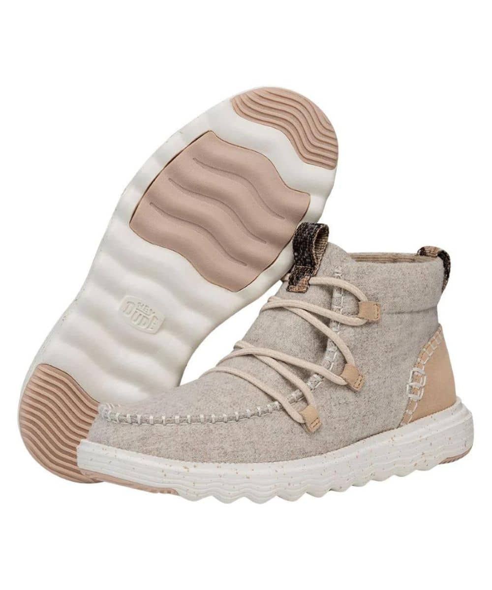 Hey Dude Women's Light Grey Reyes Boot - Image 2