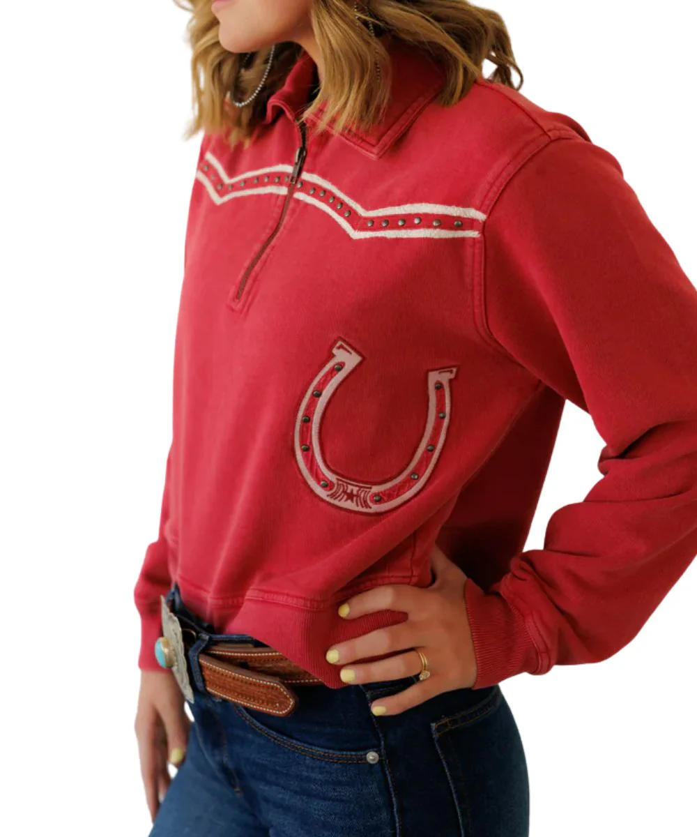 Howdy Hanny Women's 1/4 Zip Pullover - Image 2