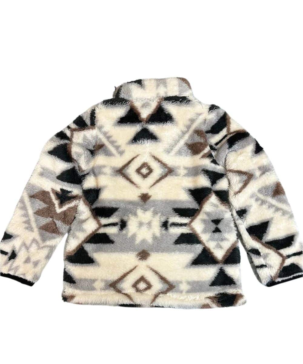 Hooey Girls' Aztec Fleece Pullover - Image 2