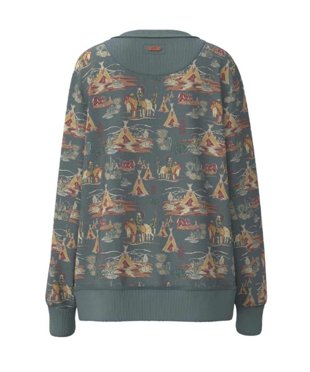 Hooey Girls' Stallion Crew Sweatshirt - Image 2