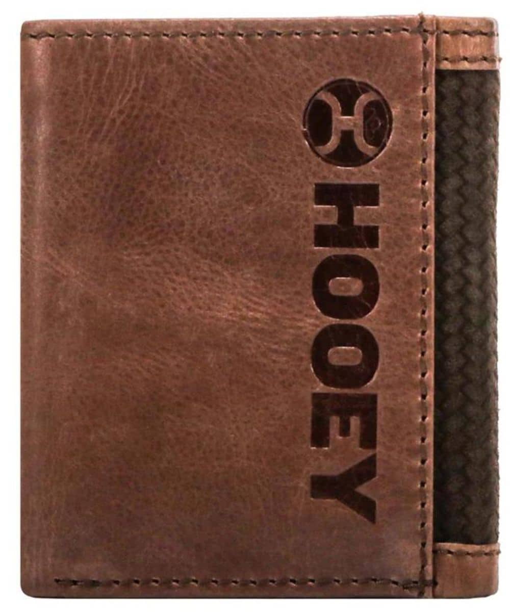 Hooey Men's Classic Roughout Trifold Wallet - Image 2