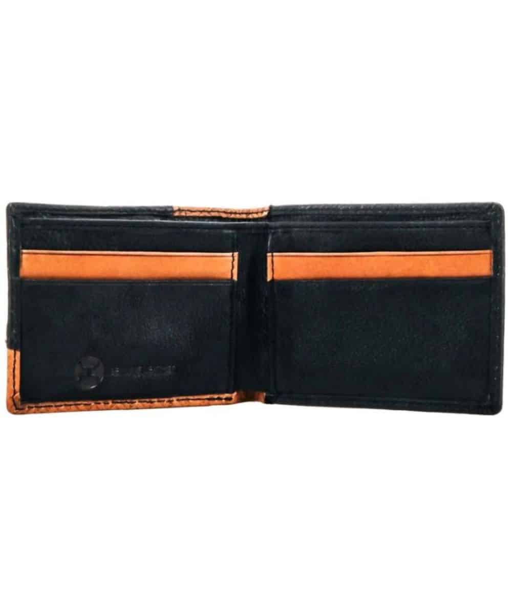 Hooey Men's Hands Up Basket Weave Bifold Wallet - Image 3