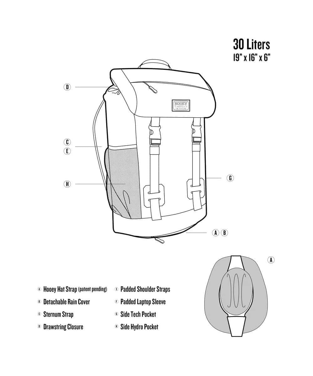 Hooey Topper Burgundy Hooey Backpack - Image 3