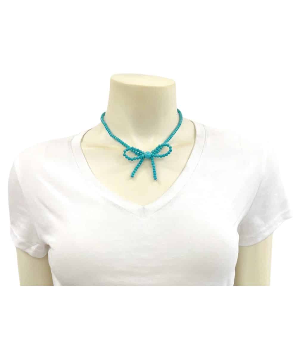 Isac Trading Women's Bow Necklace