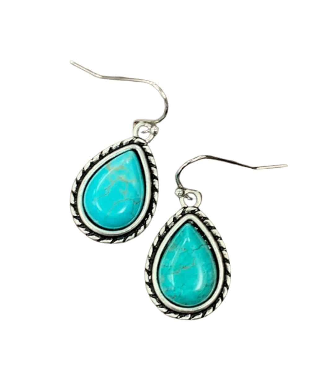 Isac Trading Women's Turquoise Earrings