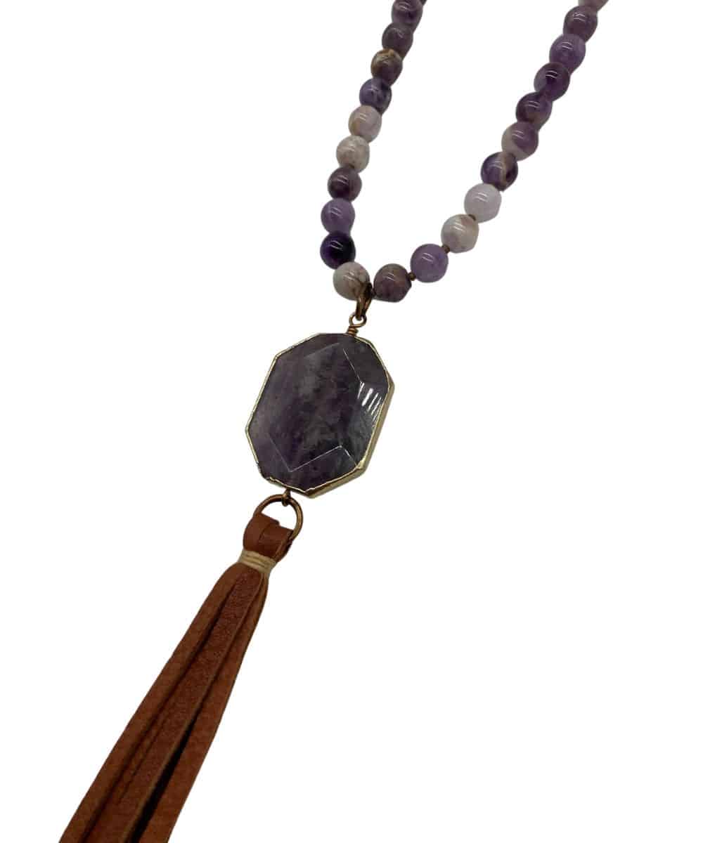 J. Forks Women's Amethyst Necklace - Image 2