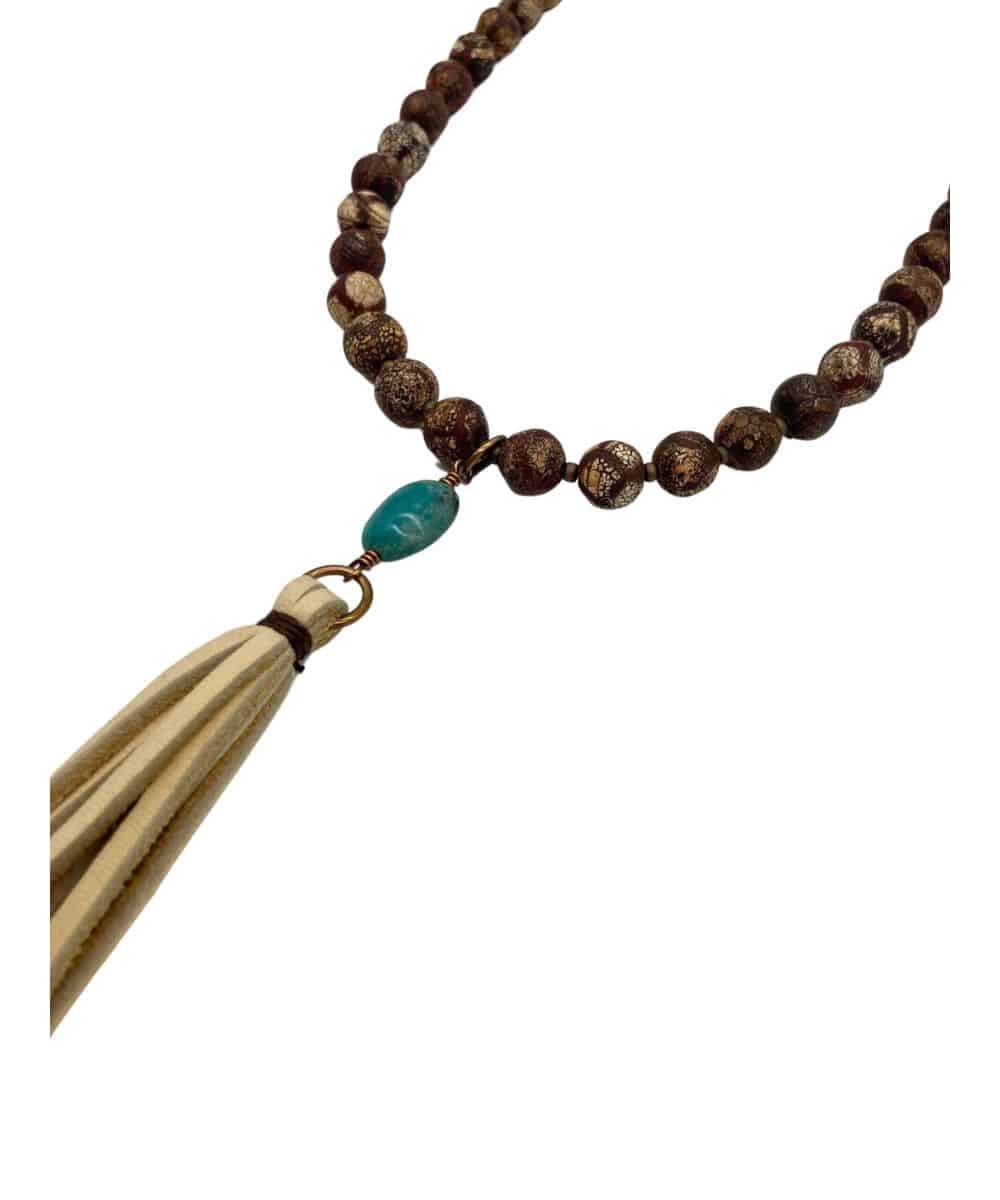 J. Forks Women's Fringe Necklace - Image 2