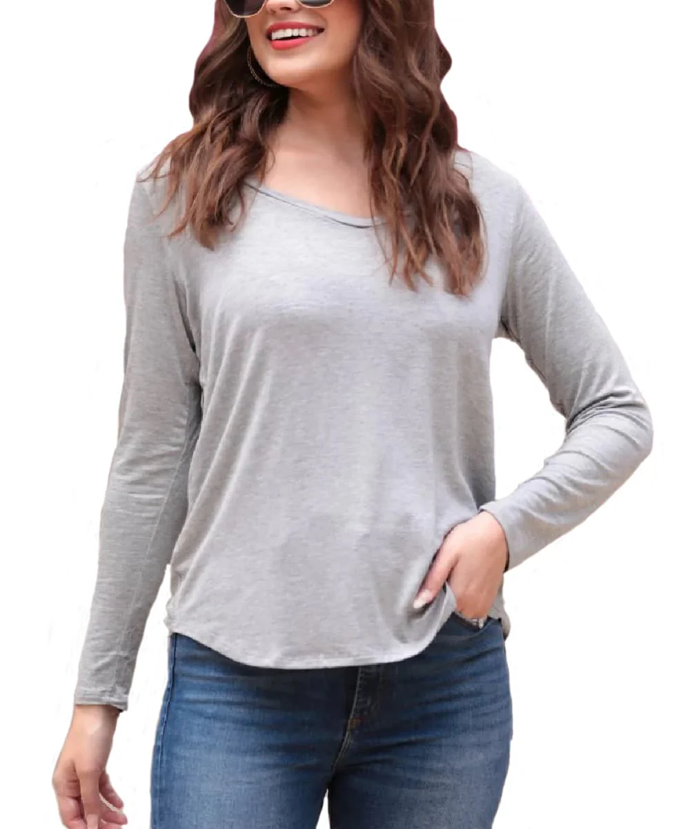 Jess Lea Women's Basic V-Neck Tee - Image 2