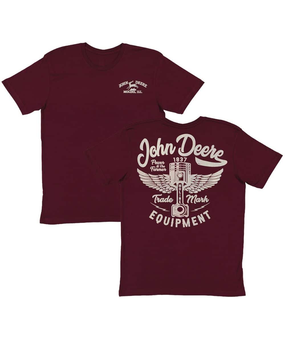 John Deere Men's Piston Tee