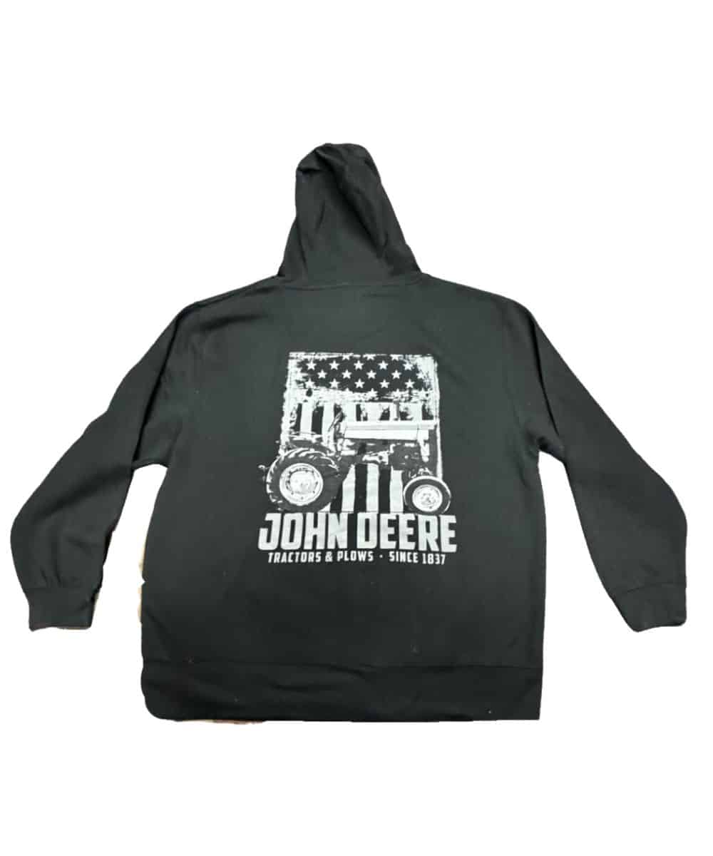 John Deere Men's Pullover Flag Hoodie - Image 2